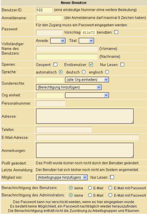 Benutzer hinzufügen