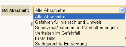 Abschnitte der Liste der freien Sätze