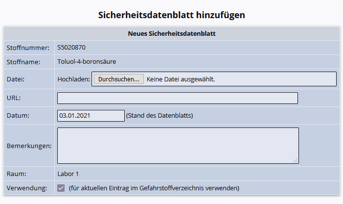 SBD hinzufügen