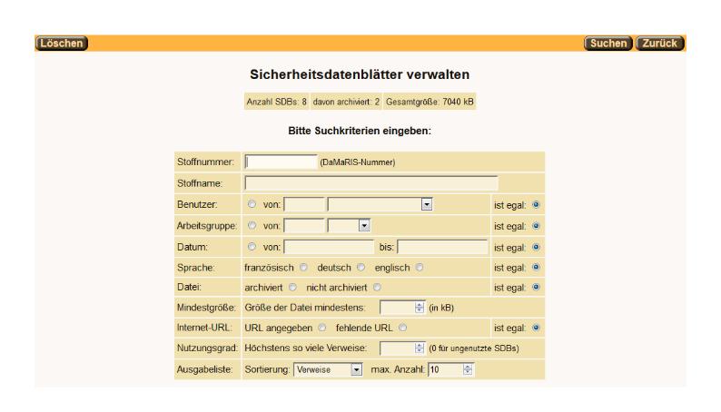 Verwalten der SDBs