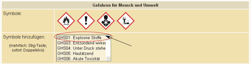 Änderung der BA Symbole