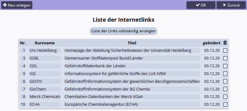 Linkliste