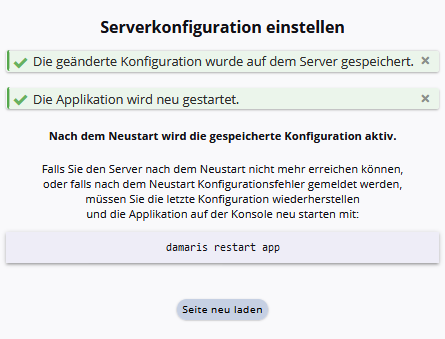 Terminologie und Meldungen: Sprachen deutsch englisch Neustart